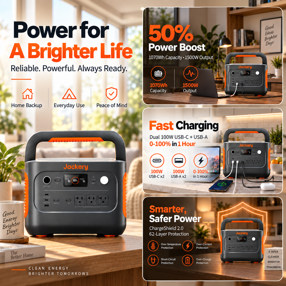 1070Wh Solar Generator Kit + FREE 200W Solar Panel (Limited BOGO)