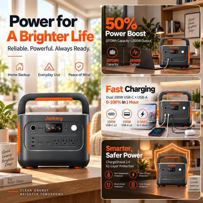 1070Wh Solar Generator Kit + FREE 200W Solar Panel (Limited BOGO)