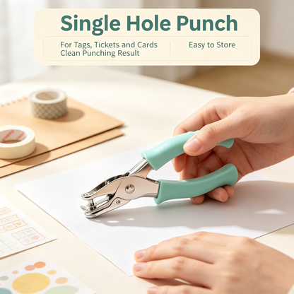 Single Hole Punch with Comfort Grips