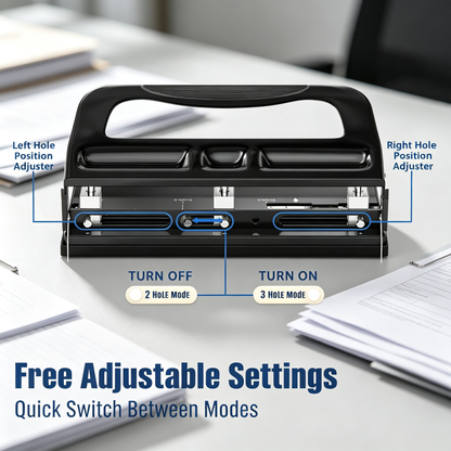 Adjustable 2/3 Hole Punch
