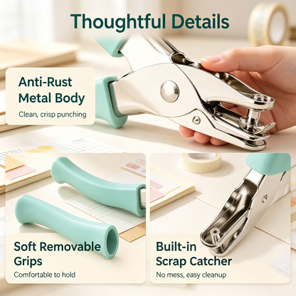 Single Hole Punch with Comfort Grips