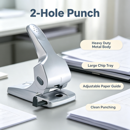 Heavy Duty 2-Hole Punch