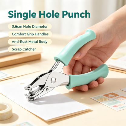 Single Hole Punch with Comfort Grips