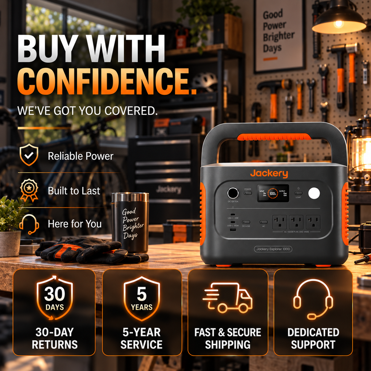 1070Wh Solar Generator Kit + FREE 200W Solar Panel (Limited BOGO)